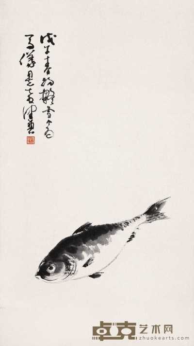 陈佩秋 1978年作 鱼 立轴 82×46cm